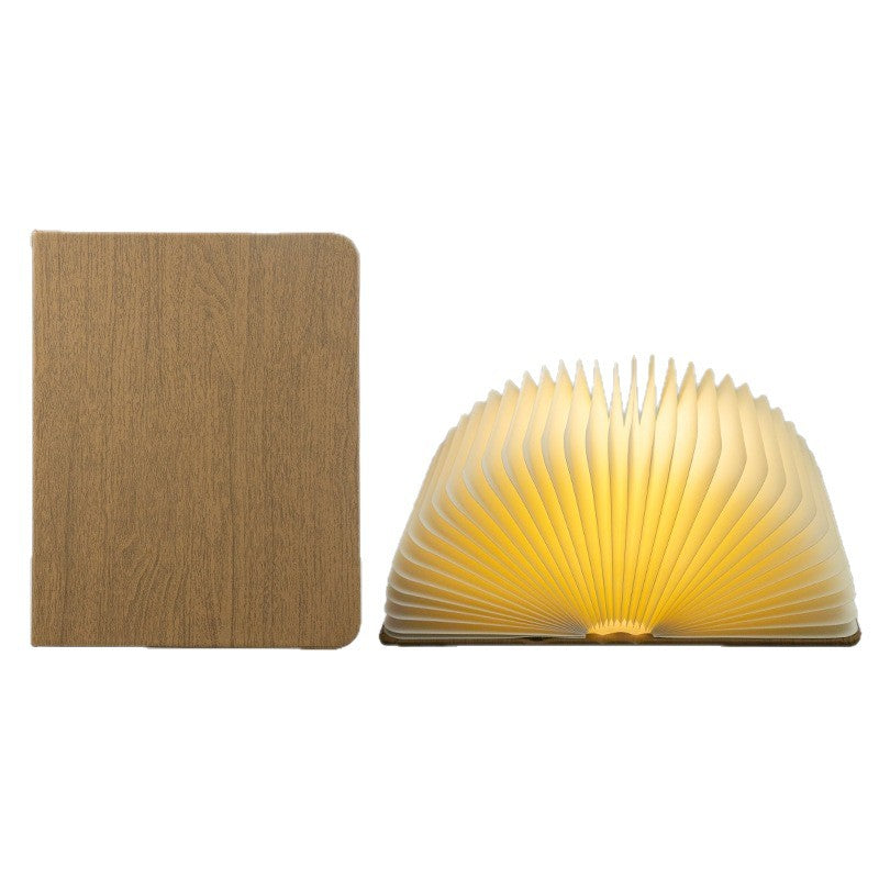 Folding book lamp, eye-protecting night light